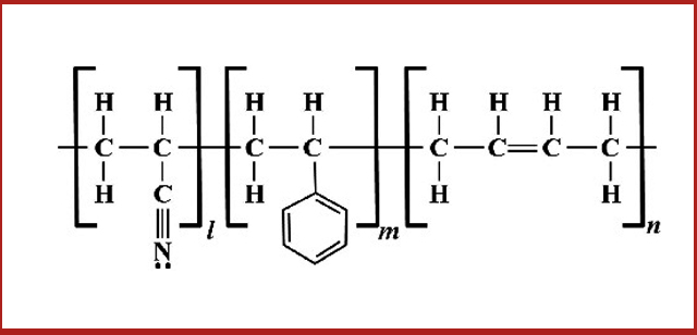 آکریلونیتریل استایرن بوتادین The structure of acrylanitrile styren butadiene