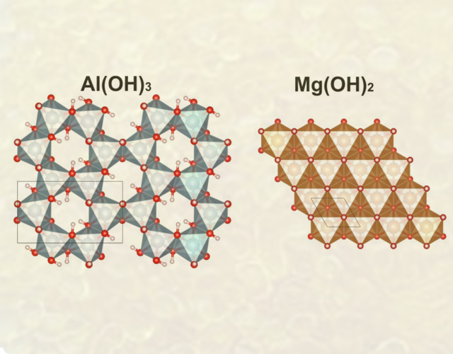 ساختار آلومنیوم هیدروکسید و منیزیم هیدروکسید aluminium hydroxide and magnesium hydroxide 2