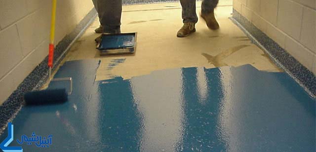 بکارگیری رزین به عنوان کف پوش apply a resin as flooring